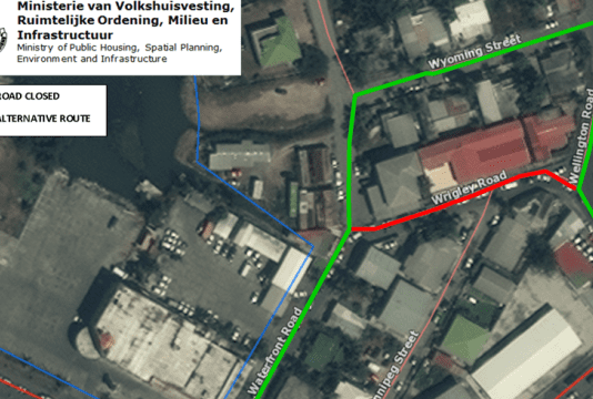 Wrigley Street Closed to Accommodate Funeral Attendance of the Late Mrs. Josiane Bell-Carty on Monday.