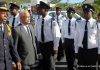 Prime Minister Gumbs inspects Fire Fighters