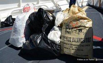 Three smugglers, US$7 million in cocaine seized by US Coast Guard in Caribbean Sea