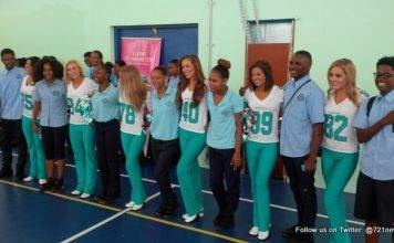 The Miami Dolphin Cheerleaders visited 2 high schools