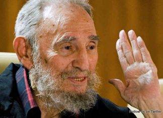 Fidel Castro appears in public after a 14 month absence