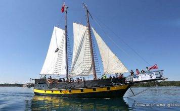 Stalled replica pirate ship towed to port after crew rescued