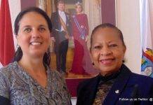 Minister Plenipotentiary Fleming-Artsen meets with representative from Foundation Culture Kameleon