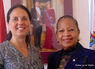 Minister Plenipotentiary Fleming-Artsen meets with representative from Foundation Culture Kameleon