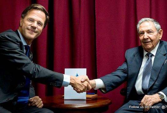 Minister President van Nederland ontmoet President Castro