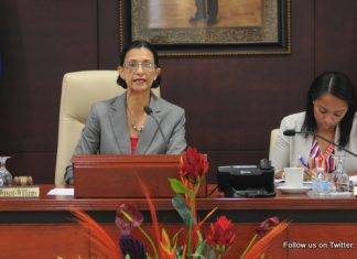 Chairperson of Parliament, MP Sarah Wescot-Williams convenes meeting of Parliament to discuss BTP report