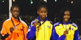 Shakeba Pink won the first Sint Maarten silver medal at the 44th Annual Carifta Games