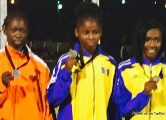 Shakeba Pink won the first Sint Maarten silver medal at the 44th Annual Carifta Games