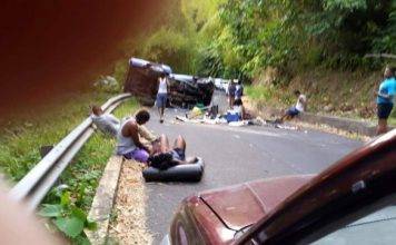 DOMINICA: Serious accident at Fond Canie