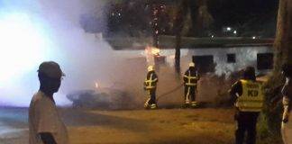 *** BREAKING NEWS *** : Car on Fire