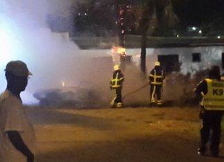 *** BREAKING NEWS *** : Car on Fire