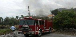 Car on fire in Suckergarden / Middle region area