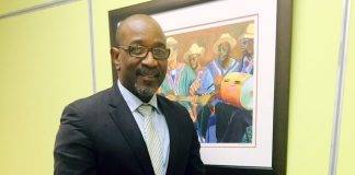 Minister Connor meets with six-year old Giomari Hodge who wanted to discuss national issues