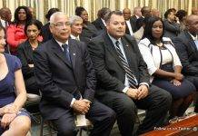 Prime Minister Gumbs, Connor and Bourne-Gumbs attend Swearing in Ceremony in Anguilla of Elected Members of the House of Assembly