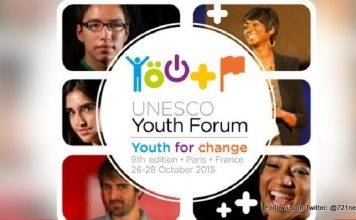 The 9th UNESCO Youth Forum will be held at UNESCO Headquarters in Paris, France from 26 to 28 October 2015.
