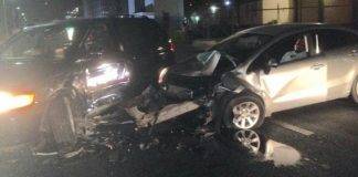 Traffic accident leaves two seriously wounded.