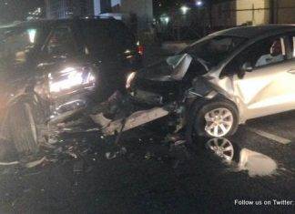 Traffic accident leaves two seriously wounded.