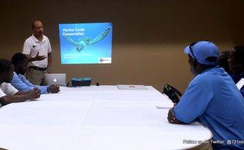 Nature Foundation Gives Presentations to Divi Little Bay as Part Of Sea Turtle Nesting Season Awareness for Hotels and Beach Concession Operators