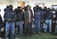 Police Arrest Team pays Justice Minister a visit