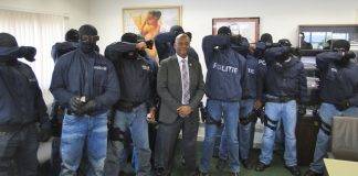 Police Arrest Team pays Justice Minister a visit