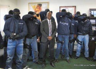 Police Arrest Team pays Justice Minister a visit