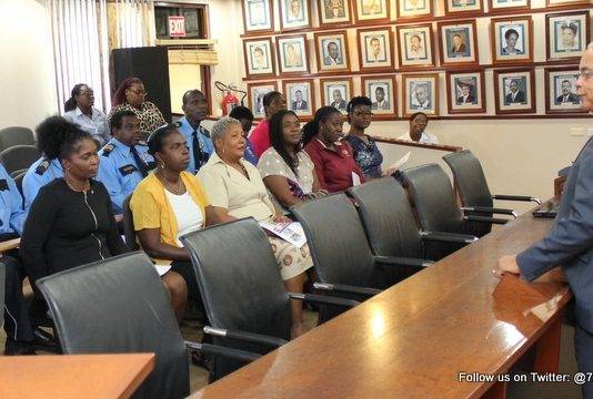 Prime Minister Gumbs administers Oath to Civil Servants. Stresses integrity and productivity