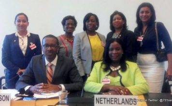 Minister of Education and Youth Affairs Bourne-Gumbs reports on Child Rights in Geneva