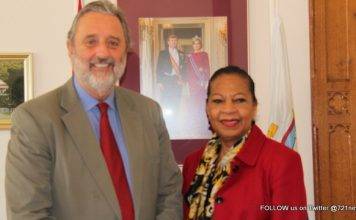Minister Plenipotentiary Fleming-Artsen receives courtesy visit from Kingdom Ambassador to Washington
