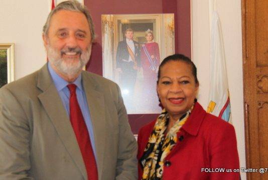 Minister Plenipotentiary Fleming-Artsen receives courtesy visit from Kingdom Ambassador to Washington