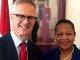 Minister Plenipotentiary Fleming-Artsen receives courtesy visit from new Cft Secretary Twisk