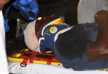 SUV knocks down a pedestrian on Walter Nisbeth road