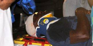 SUV knocks down a pedestrian on Walter Nisbeth road