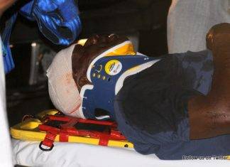 SUV knocks down a pedestrian on Walter Nisbeth road
