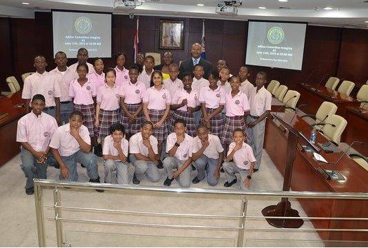 Seventh Day Adventist School Grade Six Students Visit Parliament
