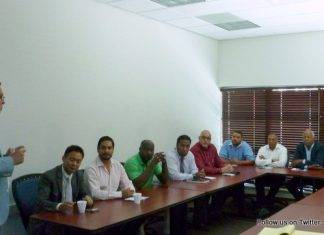 CEO UTS Eastern Caribbean Carty Introduces 4G LTE Plans to Minister of Telecommunications Connor and BTP-SXM