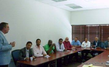 CEO UTS Eastern Caribbean Carty Introduces 4G LTE Plans to Minister of Telecommunications Connor and BTP-SXM