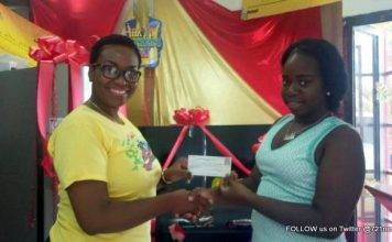 Robbie's Lottery donates to Dutch Caribbean Women's Soccer Cup