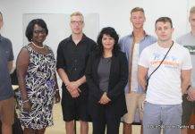 "German students from the University of Applied Labor Studies, Manneheim conclude their internship period with the American University of Integrative Sciences of St. Maarten, ( AUIS)"