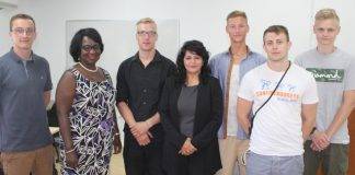 "German students from the University of Applied Labor Studies, Manneheim conclude their internship period with the American University of Integrative Sciences of St. Maarten, ( AUIS)"
