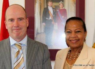 Minister Plenipotentiary Fleming-Artsen receives courtesy visit from new resident Sint Maarten Judge Rijen