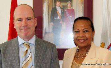 Minister Plenipotentiary Fleming-Artsen receives courtesy visit from new resident Sint Maarten Judge Rijen