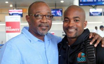 Minister Connor wishes Island Hoops and Basketball Trainees much success