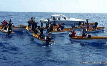28 Poachers together with 14 unlicensed vessels were apprehended yesterday