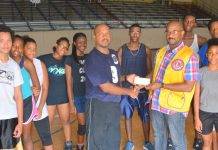 Lions Club donates to the Regional Volleyball Tournament