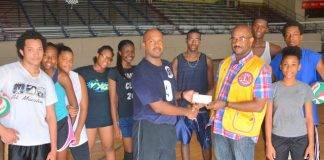 Lions Club donates to the Regional Volleyball Tournament