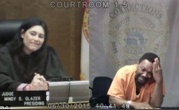 Burglary suspect has breakdown when he realizes judge presiding over his case was his middle school playmate