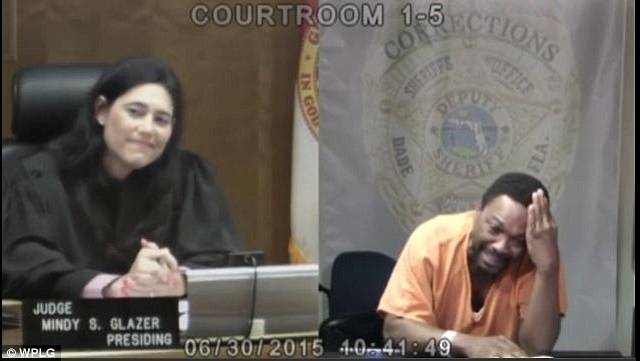 Burglary suspect has breakdown when he realizes judge presiding over his case was his middle school playmate