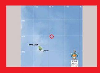 Earthquake occurs off Barbados