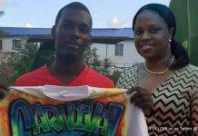 MP Leona Marlin-Romeo starts Giving Back Community Program. Young artist Zabian Arndell first recipient