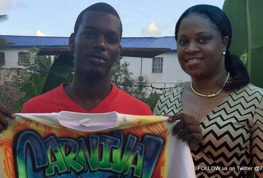 MP Leona Marlin-Romeo starts Giving Back Community Program. Young artist Zabian Arndell first recipient